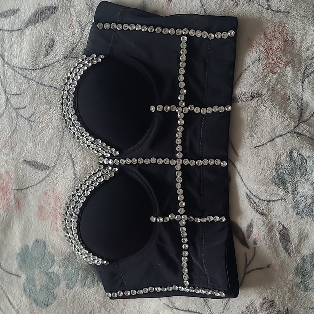 Fashionable black corset